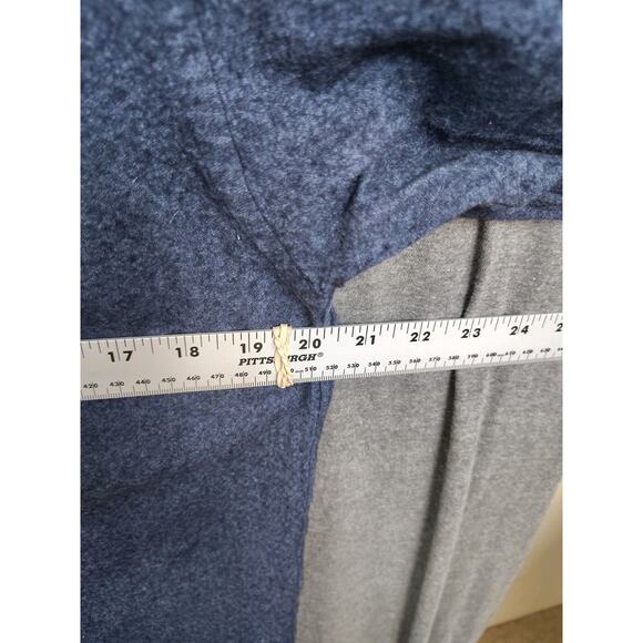 ETON - Navy - Mens Flannel Overshirt - Cotton & Wool Cashmere Large - Picture 5 of 7